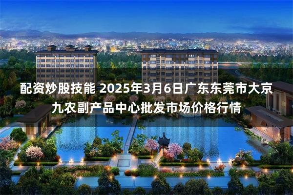 配资炒股技能 2025年3月6日广东东莞市大京九农副产品中心批发市场价格行情