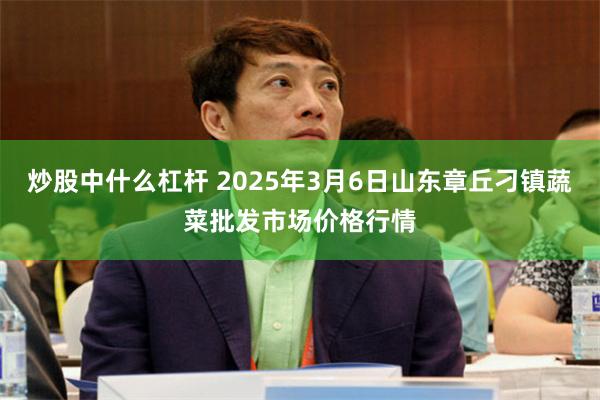 炒股中什么杠杆 2025年3月6日山东章丘刁镇蔬菜批发市场价格行情