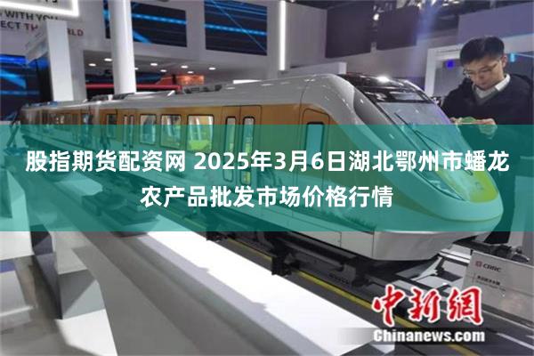 股指期货配资网 2025年3月6日湖北鄂州市蟠龙农产品批发市场价格行情