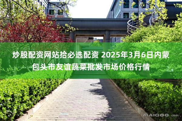 炒股配资网站拾必选配资 2025年3月6日内蒙包头市友谊蔬菜批发市场价格行情