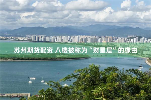 苏州期货配资 八楼被称为“财星层”的缘由