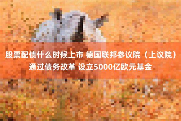 股票配债什么时候上市 德国联邦参议院（上议院）通过债务改革 设立5000亿欧元基金