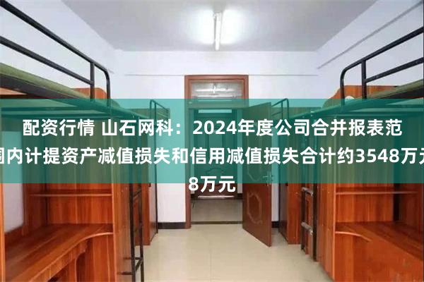配资行情 山石网科：2024年度公司合并报表范围内计提资产减值损失和信用减值损失合计约3548万元