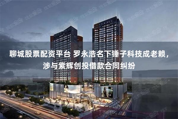 聊城股票配资平台 罗永浩名下锤子科技成老赖，涉与紫辉创投借款合同纠纷